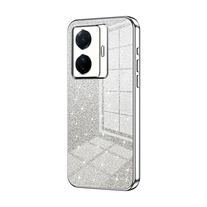 vivo S15e Glitter Powder Electroplated Gradient Phone Case – Fashionable & Luxurious with Anti-Fingerprint Coating, Shock-Absorption, and Lens Protection
