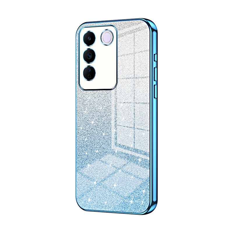 vivo S16e Glitter Powder Electroplated Gradient Phone Case – Fashionable & Luxurious with Anti-Fingerprint Coating, Shock-Absorption, and Lens Protection