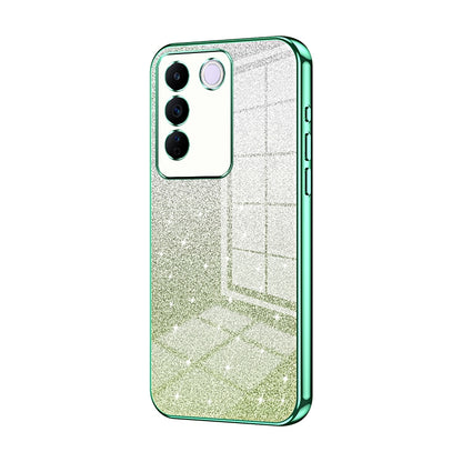 vivo S16e Glitter Powder Electroplated Gradient Phone Case – Fashionable & Luxurious with Anti-Fingerprint Coating, Shock-Absorption, and Lens Protection