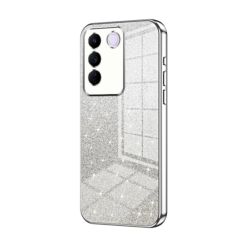 vivo S16e Glitter Powder Electroplated Gradient Phone Case – Fashionable & Luxurious with Anti-Fingerprint Coating, Shock-Absorption, and Lens Protection