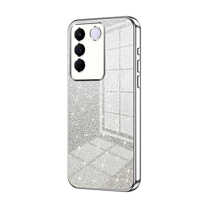 vivo S16e Glitter Powder Electroplated Gradient Phone Case – Fashionable & Luxurious with Anti-Fingerprint Coating, Shock-Absorption, and Lens Protection