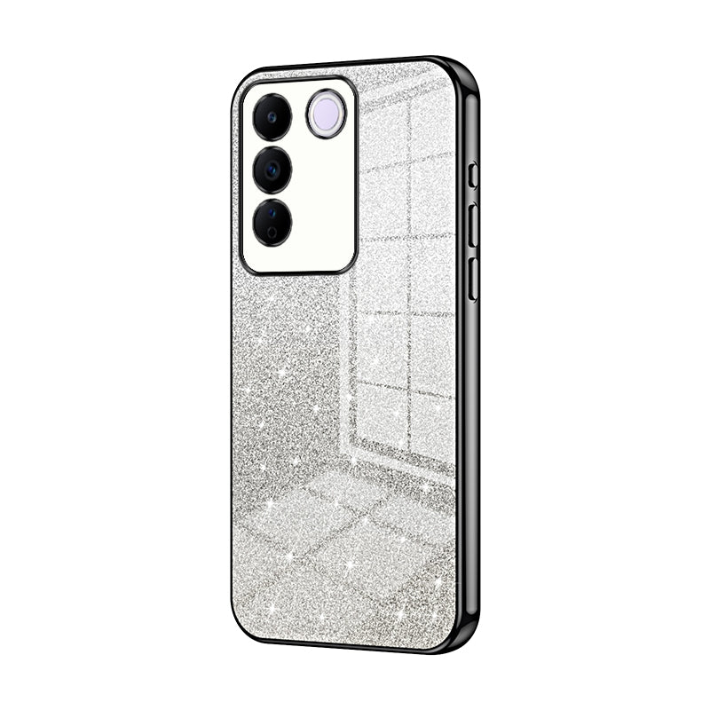 vivo S16e Glitter Powder Electroplated Gradient Phone Case – Fashionable & Luxurious with Anti-Fingerprint Coating, Shock-Absorption, and Lens Protection