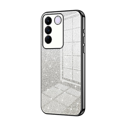 vivo S16e Glitter Powder Electroplated Gradient Phone Case – Fashionable & Luxurious with Anti-Fingerprint Coating, Shock-Absorption, and Lens Protection