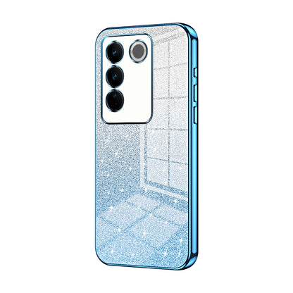 vivo S16 Pro Glitter Powder Electroplated Gradient Phone Case – Fashionable & Luxurious with Anti-Fingerprint Coating, Shock-Absorption, and Lens Protection