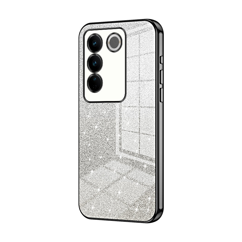 vivo S16 Pro Glitter Powder Electroplated Gradient Phone Case – Fashionable & Luxurious with Anti-Fingerprint Coating, Shock-Absorption, and Lens Protection