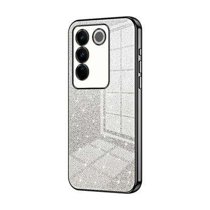 vivo S16 Pro Glitter Powder Electroplated Gradient Phone Case – Fashionable & Luxurious with Anti-Fingerprint Coating, Shock-Absorption, and Lens Protection