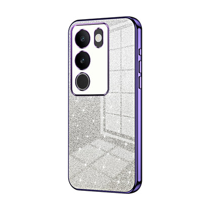 vivo S17t Glitter Powder Electroplated Gradient Phone Case – Fashionable & Luxurious with Anti-Fingerprint Coating, Shock-Absorption, and Lens Protection