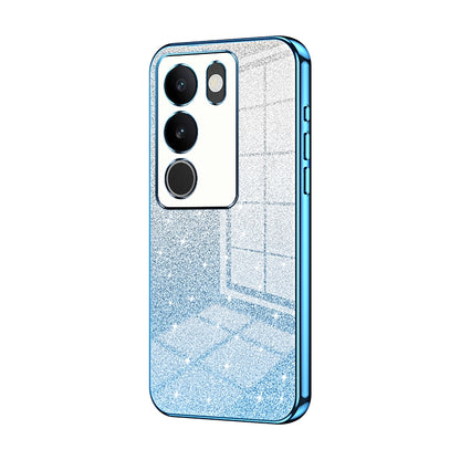 vivo S17 Glitter Powder Electroplated Gradient Phone Case – Fashionable & Luxurious with Anti-Fingerprint Coating, Shock-Absorption, and Lens Protection