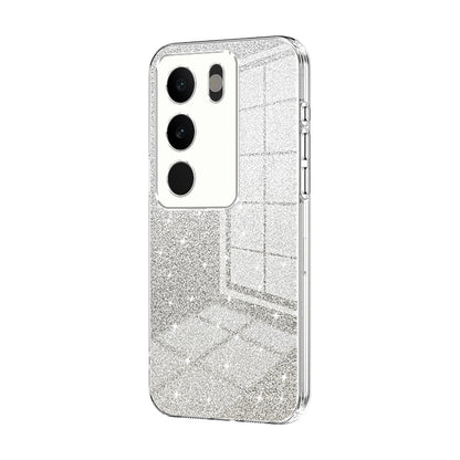 vivo S17 Glitter Powder Electroplated Gradient Phone Case – Fashionable & Luxurious with Anti-Fingerprint Coating, Shock-Absorption, and Lens Protection