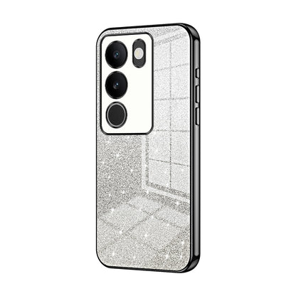 vivo S17t Glitter Powder Electroplated Gradient Phone Case – Fashionable & Luxurious with Anti-Fingerprint Coating, Shock-Absorption, and Lens Protection