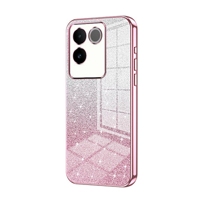 vivo iQOO Z7 Pro Glitter Powder Electroplated Gradient Phone Case – Fashionable & Luxurious with Anti-Fingerprint Coating, Shock-Absorption, and Lens Protection