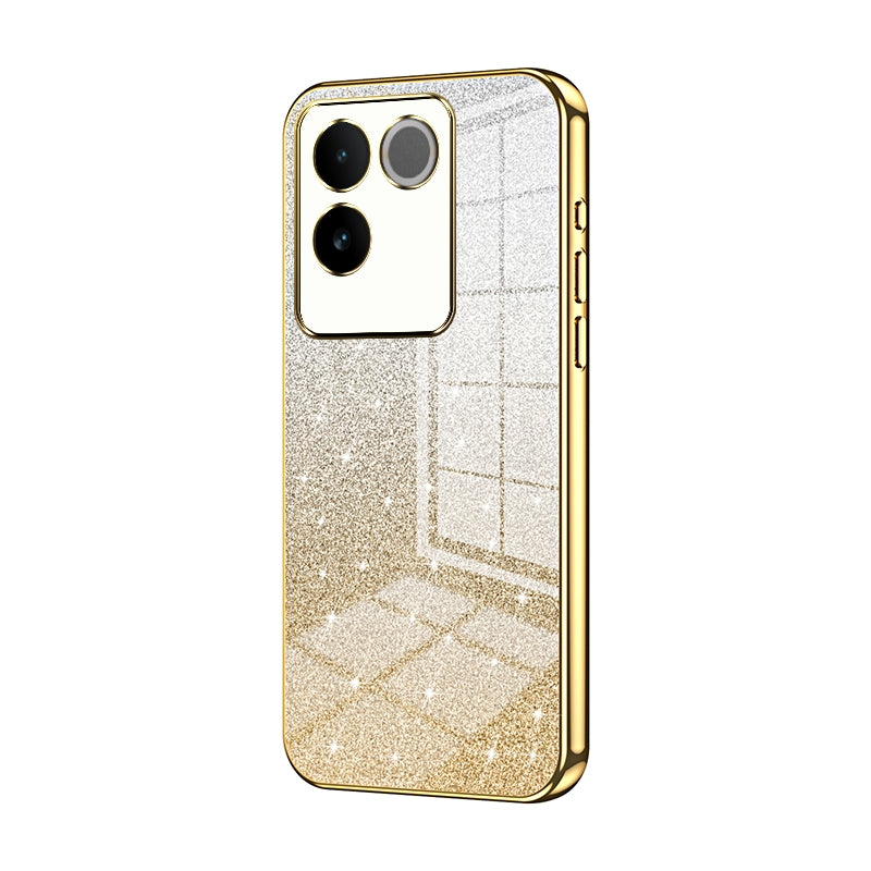 vivo S17e Glitter Powder Electroplated Gradient Phone Case – Fashionable & Luxurious with Anti-Fingerprint Coating, Shock-Absorption, and Lens Protection