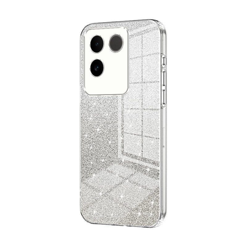 vivo iQOO Z7 Pro Glitter Powder Electroplated Gradient Phone Case – Fashionable & Luxurious with Anti-Fingerprint Coating, Shock-Absorption, and Lens Protection