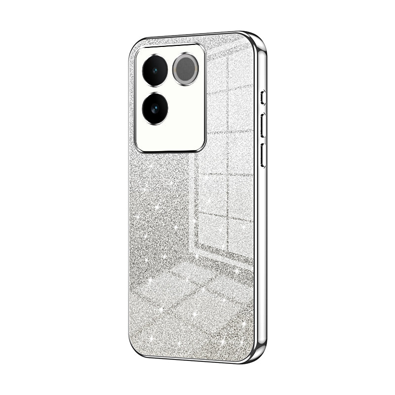 vivo S17e Glitter Powder Electroplated Gradient Phone Case – Fashionable & Luxurious with Anti-Fingerprint Coating, Shock-Absorption, and Lens Protection