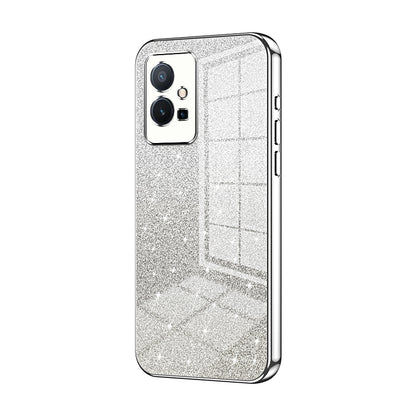 vivo T1 5G Glitter Powder Electroplated Gradient Phone Case – Fashionable & Luxurious with Anti-Fingerprint Coating, Shock-Absorption, and Lens Protection
