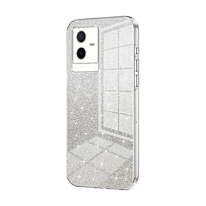 vivo T2x Glitter Powder Electroplated Gradient Phone Case – Fashionable & Luxurious with Anti-Fingerprint Coating, Shock-Absorption, and Lens Protection