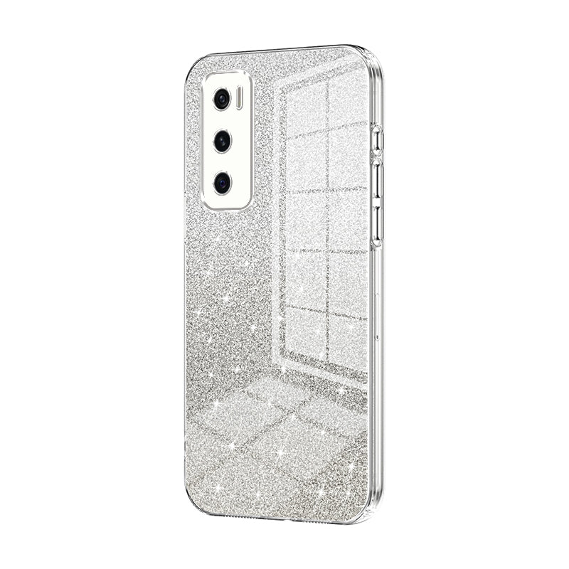 vivo V20 SE Glitter Powder Electroplated Gradient Phone Case – Fashionable & Luxurious with Anti-Fingerprint Coating, Shock-Absorption, and Lens Protection
