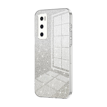 vivo V20 SE Glitter Powder Electroplated Gradient Phone Case – Fashionable & Luxurious with Anti-Fingerprint Coating, Shock-Absorption, and Lens Protection