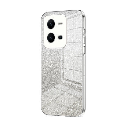 vivo V25e Glitter Powder Electroplated Gradient Phone Case – Fashionable & Luxurious with Anti-Fingerprint Coating, Shock-Absorption, and Lens Protection
