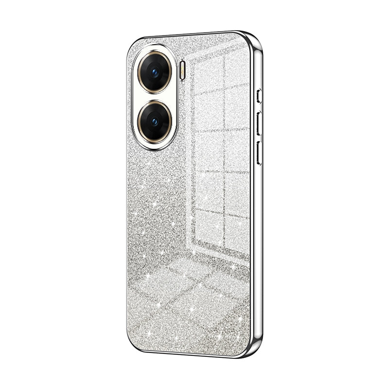 vivo V29e Glitter Powder Electroplated Gradient Phone Case – Fashionable & Luxurious with Anti-Fingerprint Coating, Shock-Absorption, and Lens Protection
