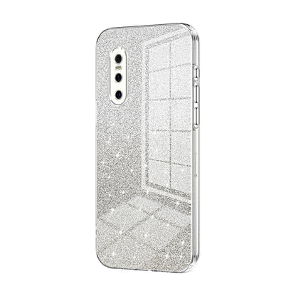 vivo X27 Glitter Powder Electroplated Gradient Phone Case – Fashionable & Luxurious with Anti-Fingerprint Coating, Shock-Absorption, and Lens Protection