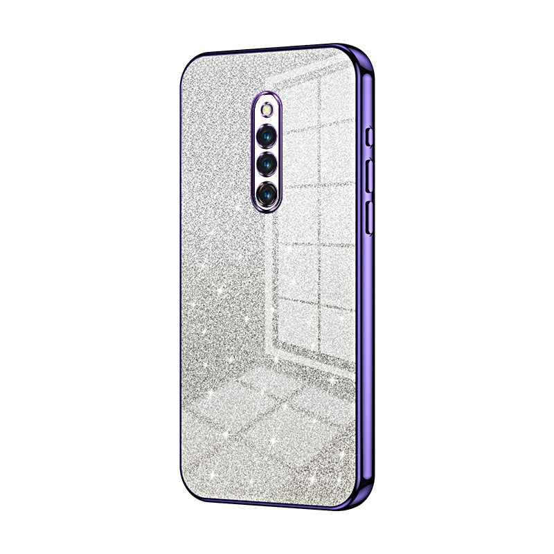 vivo X27 Pro Glitter Powder Electroplated Gradient Phone Case – Fashionable & Luxurious with Anti-Fingerprint Coating, Shock-Absorption, and Lens Protection