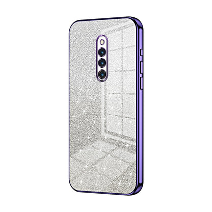 vivo X27 Pro Glitter Powder Electroplated Gradient Phone Case – Fashionable & Luxurious with Anti-Fingerprint Coating, Shock-Absorption, and Lens Protection