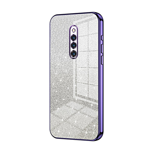 vivo X27 Pro Glitter Powder Electroplated Gradient Phone Case – Fashionable & Luxurious with Anti-Fingerprint Coating, Shock-Absorption, and Lens Protection