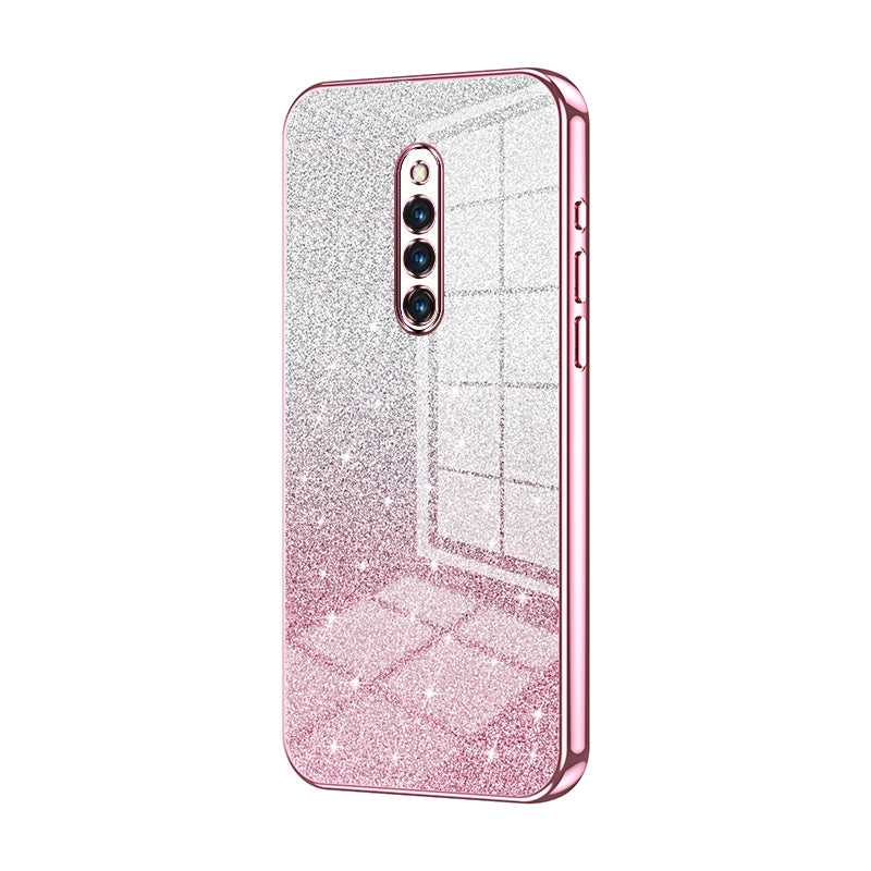 vivo X27 Pro Glitter Powder Electroplated Gradient Phone Case – Fashionable & Luxurious with Anti-Fingerprint Coating, Shock-Absorption, and Lens Protection