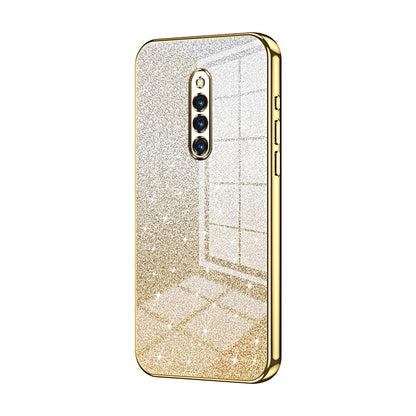 vivo X27 Pro Glitter Powder Electroplated Gradient Phone Case – Fashionable & Luxurious with Anti-Fingerprint Coating, Shock-Absorption, and Lens Protection
