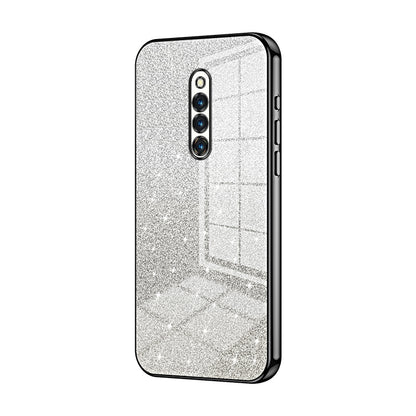 vivo X27 Pro Glitter Powder Electroplated Gradient Phone Case – Fashionable & Luxurious with Anti-Fingerprint Coating, Shock-Absorption, and Lens Protection