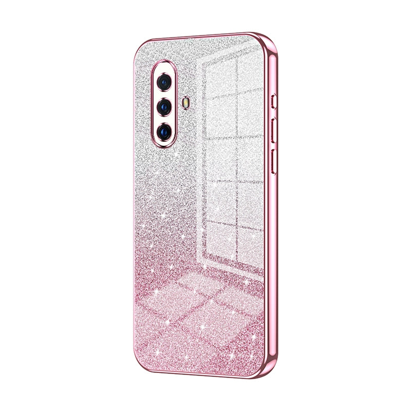 vivo X30 Glitter Powder Electroplated Gradient Phone Case – Fashionable & Luxurious with Anti-Fingerprint Coating, Shock-Absorption, and Lens Protection