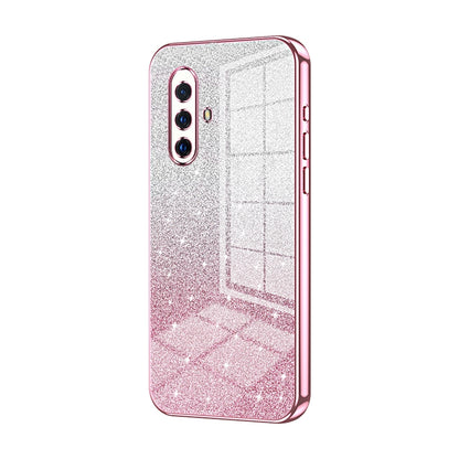 vivo X30 Glitter Powder Electroplated Gradient Phone Case – Fashionable & Luxurious with Anti-Fingerprint Coating, Shock-Absorption, and Lens Protection