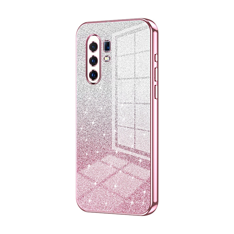 vivo X30 Pro Glitter Powder Electroplated Gradient Phone Case – Fashionable & Luxurious with Anti-Fingerprint Coating, Shock-Absorption, and Lens Protection