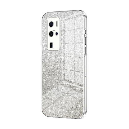vivo X50 Pro+ Glitter Powder Electroplated Gradient Phone Case – Fashionable & Luxurious with Anti-Fingerprint Coating, Shock-Absorption, and Lens Protection