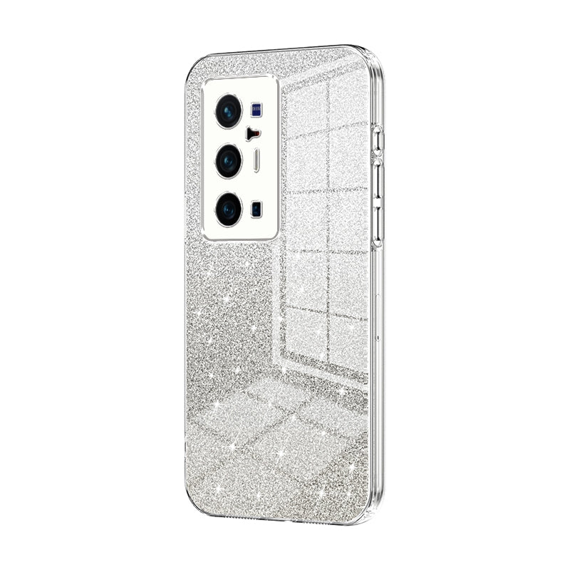 vivo X70 Pro+ Glitter Powder Electroplated Gradient Phone Case – Fashionable & Luxurious with Anti-Fingerprint Coating, Shock-Absorption, and Lens Protection