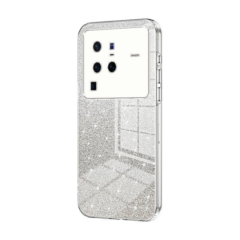 vivo X80 Pro Glitter Powder Electroplated Gradient Phone Case – Fashionable & Luxurious with Anti-Fingerprint Coating, Shock-Absorption, and Lens Protection