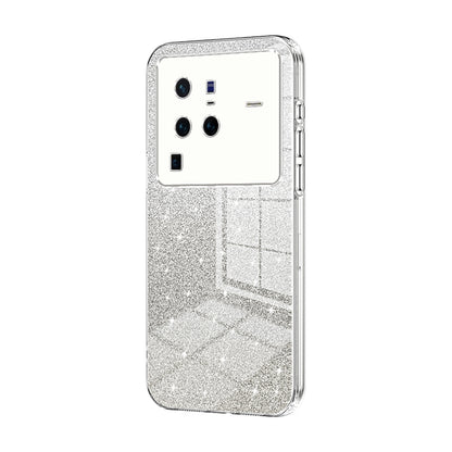 vivo X80 Pro Glitter Powder Electroplated Gradient Phone Case – Fashionable & Luxurious with Anti-Fingerprint Coating, Shock-Absorption, and Lens Protection