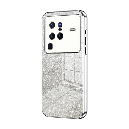 vivo X80 Pro Glitter Powder Electroplated Gradient Phone Case – Fashionable & Luxurious with Anti-Fingerprint Coating, Shock-Absorption, and Lens Protection