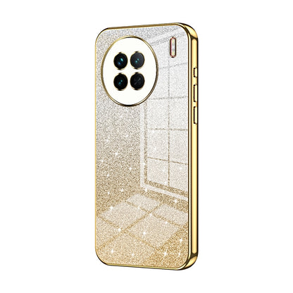vivo X90 Glitter Powder Electroplated Gradient Phone Case – Fashionable & Luxurious with Anti-Fingerprint Coating, Shock-Absorption, and Lens Protection