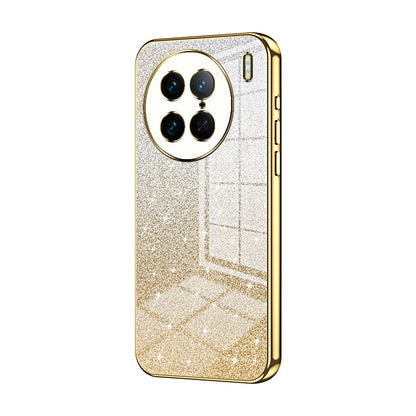 vivo X90 Pro Glitter Powder Electroplated Gradient Phone Case – Fashionable & Luxurious with Anti-Fingerprint Coating, Shock-Absorption, and Lens Protection