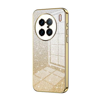vivo X90 Pro+ Glitter Powder Electroplated Gradient Phone Case – Fashionable & Luxurious with Anti-Fingerprint Coating, Shock-Absorption, and Lens Protection