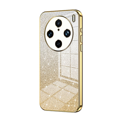 vivo X100 Pro Glitter Powder Electroplated Gradient Phone Case – Fashionable & Luxurious with Anti-Fingerprint Coating, Shock-Absorption, and Lens Protection