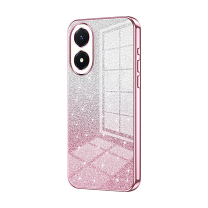 vivo Y02s Glitter Powder Electroplated Gradient Phone Case – Fashionable & Luxurious with Anti-Fingerprint Coating, Shock-Absorption, and Lens Protection