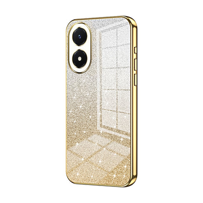 vivo Y02s Glitter Powder Electroplated Gradient Phone Case – Fashionable & Luxurious with Anti-Fingerprint Coating, Shock-Absorption, and Lens Protection