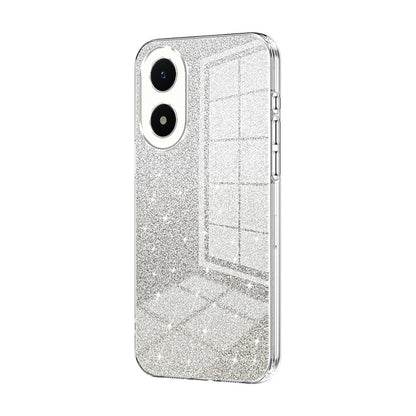 vivo Y02s Glitter Powder Electroplated Gradient Phone Case – Fashionable & Luxurious with Anti-Fingerprint Coating, Shock-Absorption, and Lens Protection