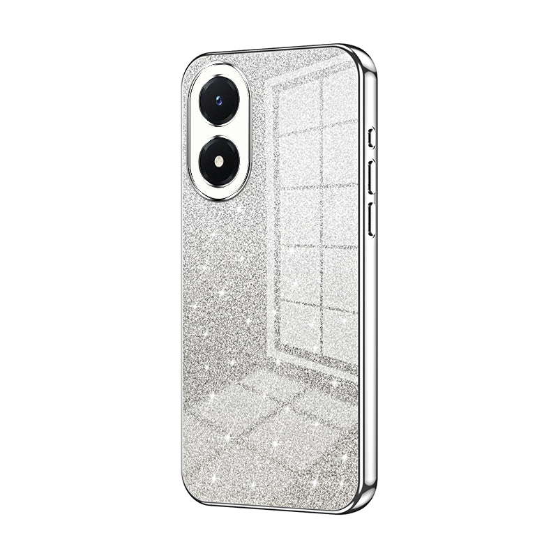vivo Y02s Glitter Powder Electroplated Gradient Phone Case – Fashionable & Luxurious with Anti-Fingerprint Coating, Shock-Absorption, and Lens Protection