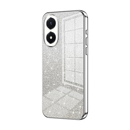vivo Y02s Glitter Powder Electroplated Gradient Phone Case – Fashionable & Luxurious with Anti-Fingerprint Coating, Shock-Absorption, and Lens Protection
