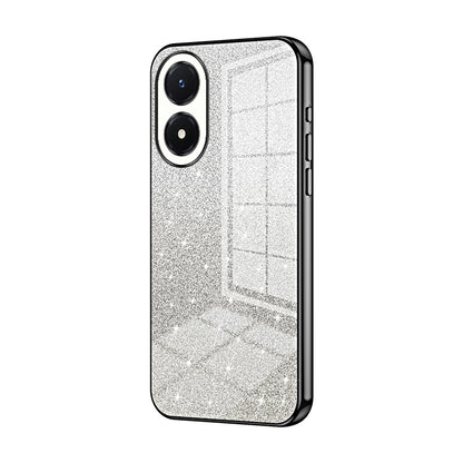 vivo Y02s Glitter Powder Electroplated Gradient Phone Case – Fashionable & Luxurious with Anti-Fingerprint Coating, Shock-Absorption, and Lens Protection