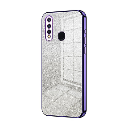 vivo Y19 Glitter Powder Electroplated Gradient Phone Case – Fashionable & Luxurious with Anti-Fingerprint Coating, Shock-Absorption, and Lens Protection